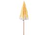 Parasol de jardin ⌀ 150 cm jaune et blanc MONDELLO_848551