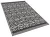 Outdoor Teppich schwarz 120 x 180 cm geometrisches Muster Kurzflor BARMER_786052