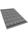 Outdoor Teppich schwarz 120 x 180 cm geometrisches Muster BARMER_786052
