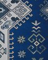 Vloerkleed polyester blauw 60 x 200 cm PARVAKALDI_831576