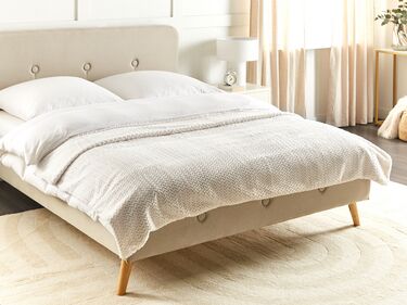 Embossed Bedspread 150 x 200 cm White SURMI