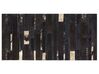 Hnědozlatý patchwork koberec z hovězí kůže 80x150 cm ARTVIN_642683
