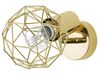 Wandleuchte Metall gold 2er Set Gitter-Design CHENAB_781847