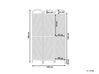 Folding Rattan 3 Panel Room Divider 106 x 180 cm Natural COSENZA_866221