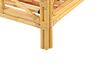 Łóżko rattanowe 140 x 200 cm jasne drewno DOMEYROT_868966