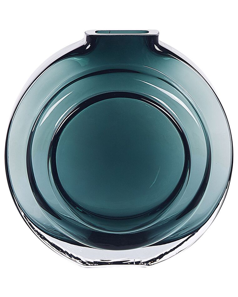 Vaso de vidro verde 27 cm KAPELI_838048
