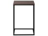 Mesa auxiliar madera oscura/negro/gris pardo 40 x 40 cm TROY_683843