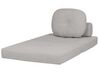 Fabric Single Sofa Bed Light Grey OLDEN_906457