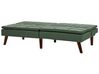 Sofá-cama de 3 lugares em tecido verde escuro RONNE_898176