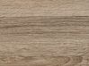 Cómoda gris/madera clara/plateado 79 x 35 cm CLIO_812295