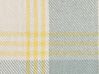 Decke Baumwolle gelb / dunkelgrün 125 x 150 cm kariertes Muster BETALI_839759