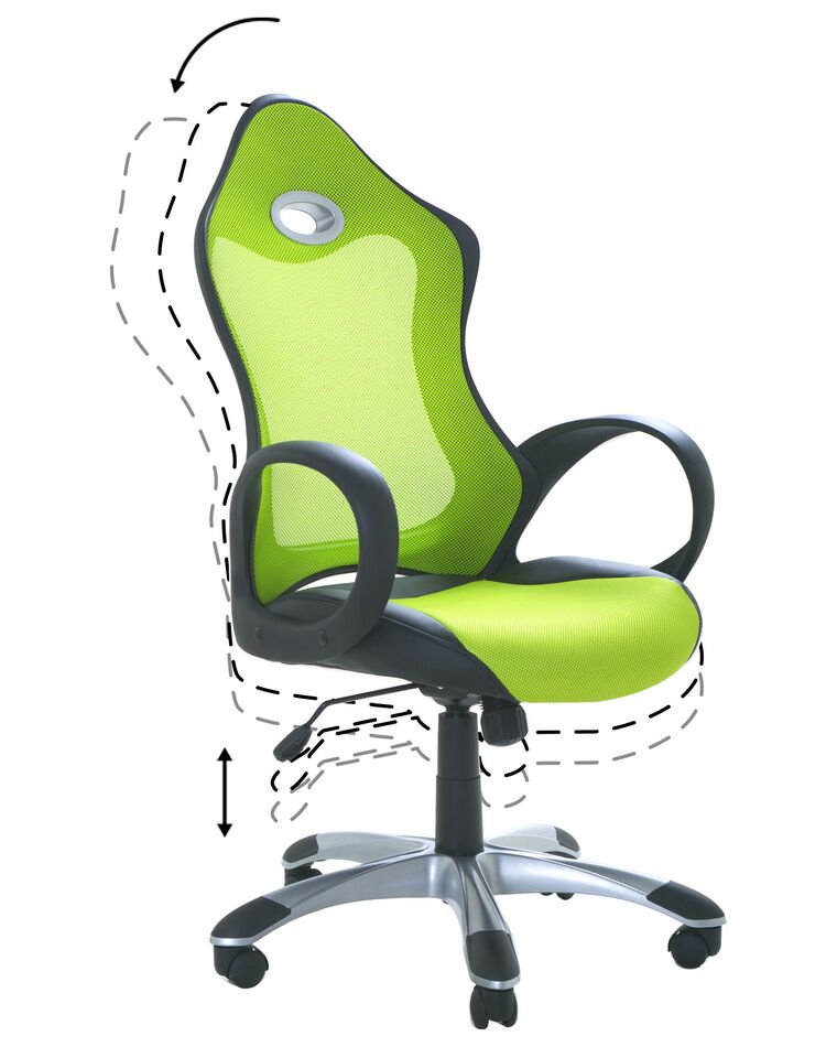 Swivel Office Chair Green iCHAIR Beliani.co.uk