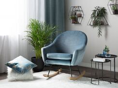 Keinutuoli sametti tummansininen OXIE