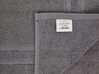 Set of 9 Cotton Terry Towels Grey MITIARO_841765