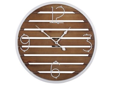 Reloj de pared madera oscura ø50 cm ARRIAGA