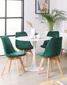 Set of 2 Velvet Dining Chairs Green DAKOTA II_767880