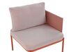 Lounge Set Aluminium orange 2-Sitzer modular Auflagen orange-weiß TERRACINA_826679