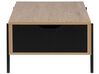 Tavolino legno chiaro e nero 107 x 59 cm BLACKPOOL_722833