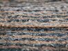 Okrúhly jutový koberec ⌀ 120 cm modrá/béžová MASLAK_756601