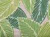 Outdoor Seat Pad Cushion Leaf Pattern Green SASSARI_774833