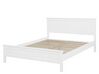 Solid Wood EU Double Size Bed White OLIVET_773830