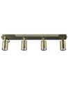 4 Light Spotlight Metal Bar Brass KLIP_828542