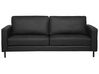 3 Seater Leather Sofa Black SAVALEN_723693