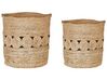 Conjunto de 2 cestas de yute natural ALANG_840632