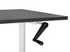 Fekete és fehér manuálisan állítható íróasztal 120 x 72 cm DESTINAS_899075