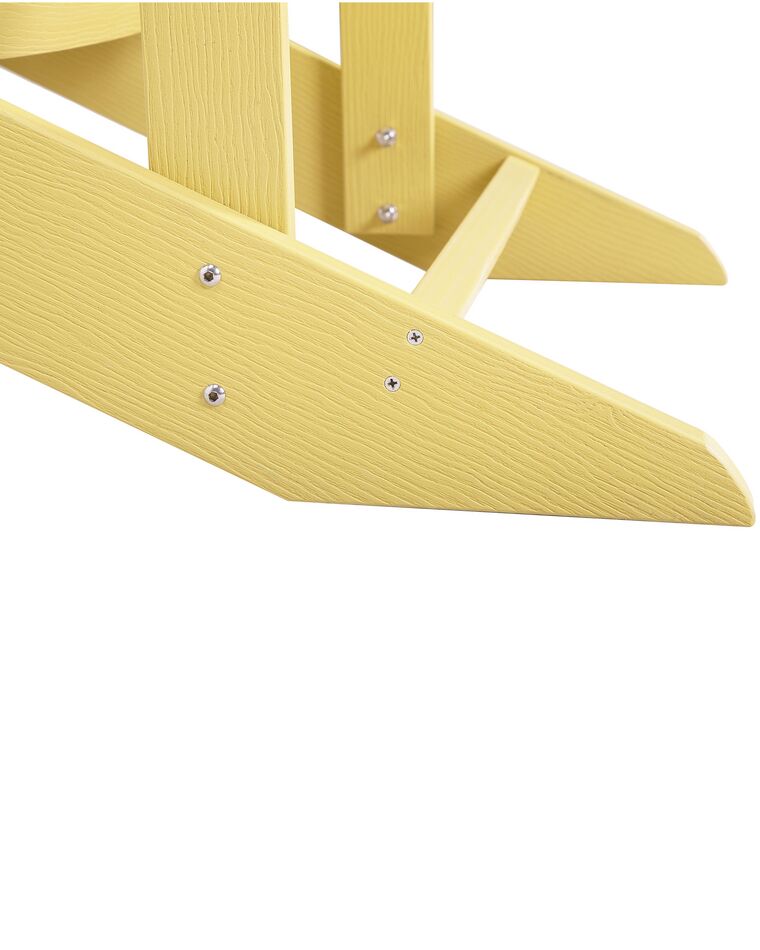 Silla de jardín amarilla ADIRONDACK Beliani.es