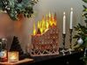 LED Decoration Figurine Sleigh Advent Calendar Light Wood IMPALA_829703