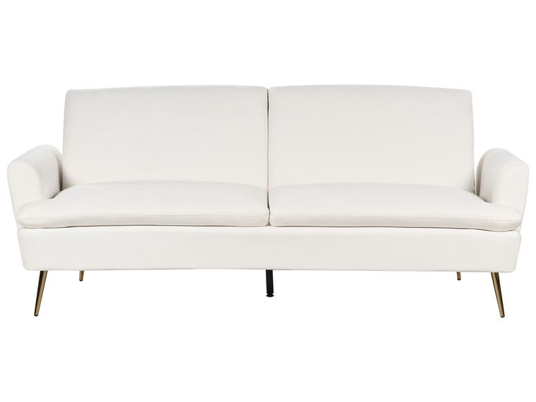 Velvet Sofa Bed Off-White VETTRE_880825
