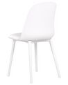 Set of 2 Dining Chairs White FOMBY_902823