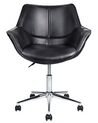 Faux Leather Desk Chair Black NEWDALE_854771