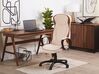 Faux Leather Swivel Executive Chair Beige FELICITY_818766