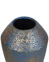 Jarrón decorativo de cerámica dorado/azul turquesa 51 cm MASSA_742397