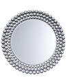 Specchio da parete in argento ø70 cm STENAY_707043