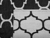 Vloerkleed polyester zwart/wit 160 x 230 cm ALADANA_733704
