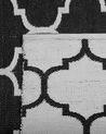 Dywan zewnętrzny dwustronny 160 x 230 cm czarno-biały ALADANA_733704