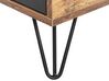 Noční stolek se 2 zásuvkami s efektem tmavého dřeva/černý ARKAN_826070