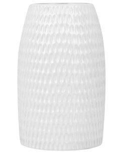 Koristemaljakko keraaminen valkoinen 25 cm LINZI