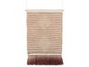 Cotton Macramé Wall Hanging  Red and Beige SABO_847621