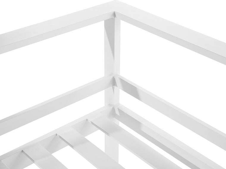 5 Seater Aluminum Garden Corner Sofa Set White with 2 Cushion Covers