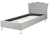 Čalouněná postel 90x200 cm šedá METZ_799444