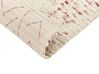 Teppich Baumwolle beige / rosa 160 x 230 cm geometrisches Muster Kurzflor EDIRNE_839285