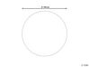 Dywan okrągły z filcowych kulek ⌀ 140 cm jasnoszary PENEK _780575