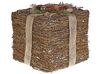 Set of 2 Rattan Decorative Christmas Gifts Red INARI_787407