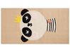 Dywan dziecięcy bawełniany motyw pandy 80 x 150 cm beżowy BUNAN_866800