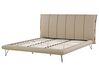 Faux Leather EU Super King Size Bed Beige BETIN_788905