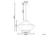 Lampe suspension beige PALMETTO_891541